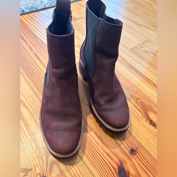 Timberland Courmayeur Valley Chelsea Boot Burgundy Women's 8.5 - Picture 8 of 9